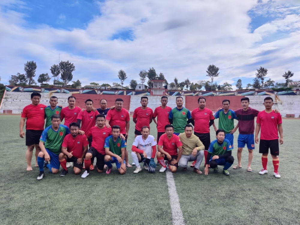 Players of Unity FC and Morung United FC on October 25